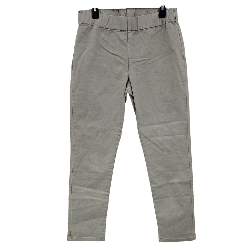 New Soft Surroundings Pants Women M Gray Pull On‎ Pants Recovery Comfort Casual